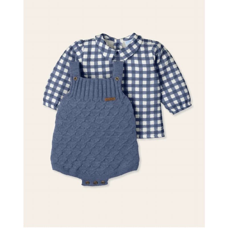 PETO PUNTO + BLUSITA BAMBULA ALGODON ECO